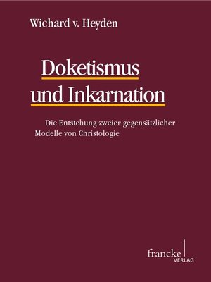 cover image of Doketismus und Inkarnation